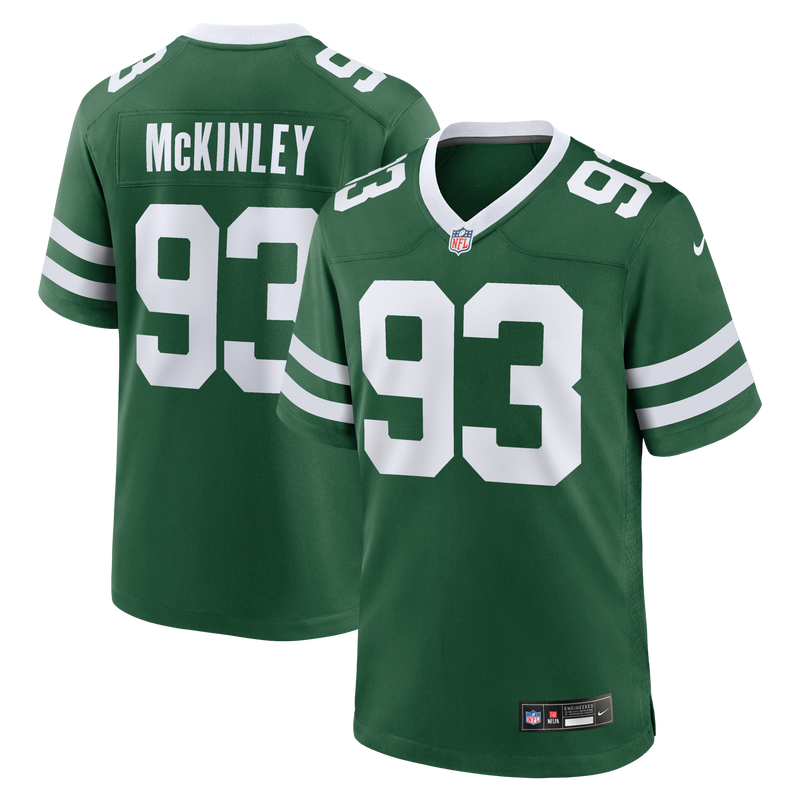 New York Jets Takk McKinley Nike Legacy Green Team Game Jersey
