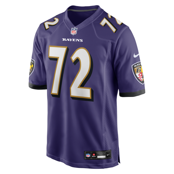 Baltimore Ravens Andrew Vorhees Nike Purple Team Game Jersey