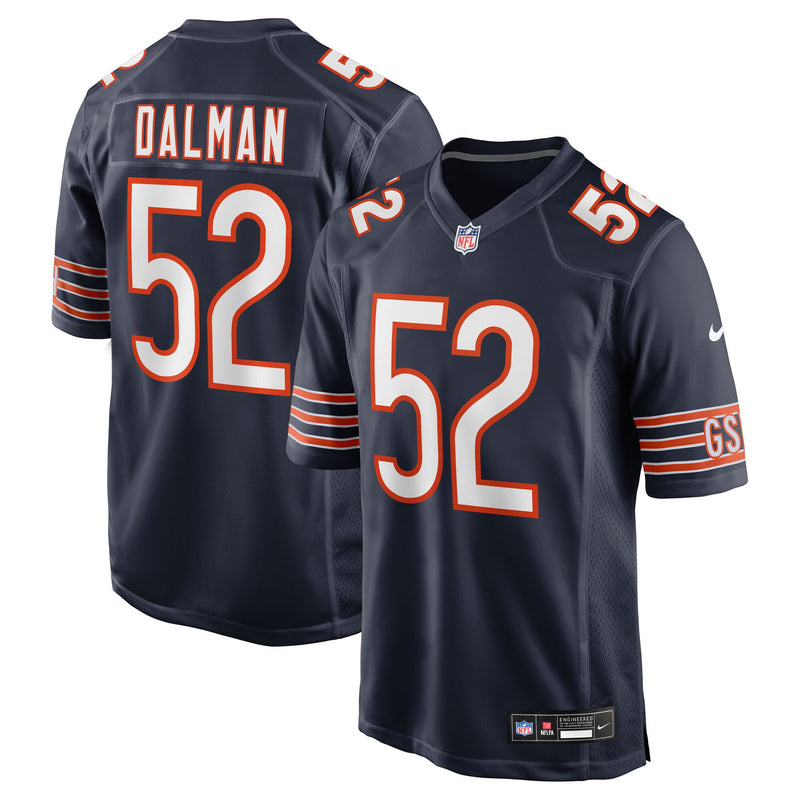 Chicago Bears Drew Dalman Nike Navy Team Game Jersey