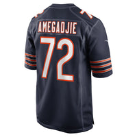 Chicago Bears Kiran Amegadjie Nike Navy Game Jersey