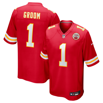 Kansas City Chiefs Number 1 Groom Nike Red Game Jersey