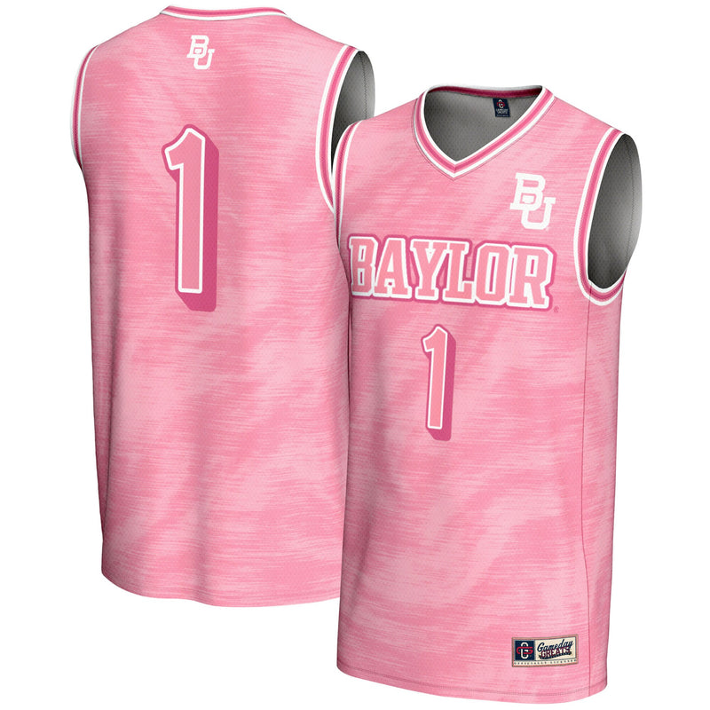 #1 Baylor Bears GameDay Greats Lightweight Basketball Fashion Jersey - Pink