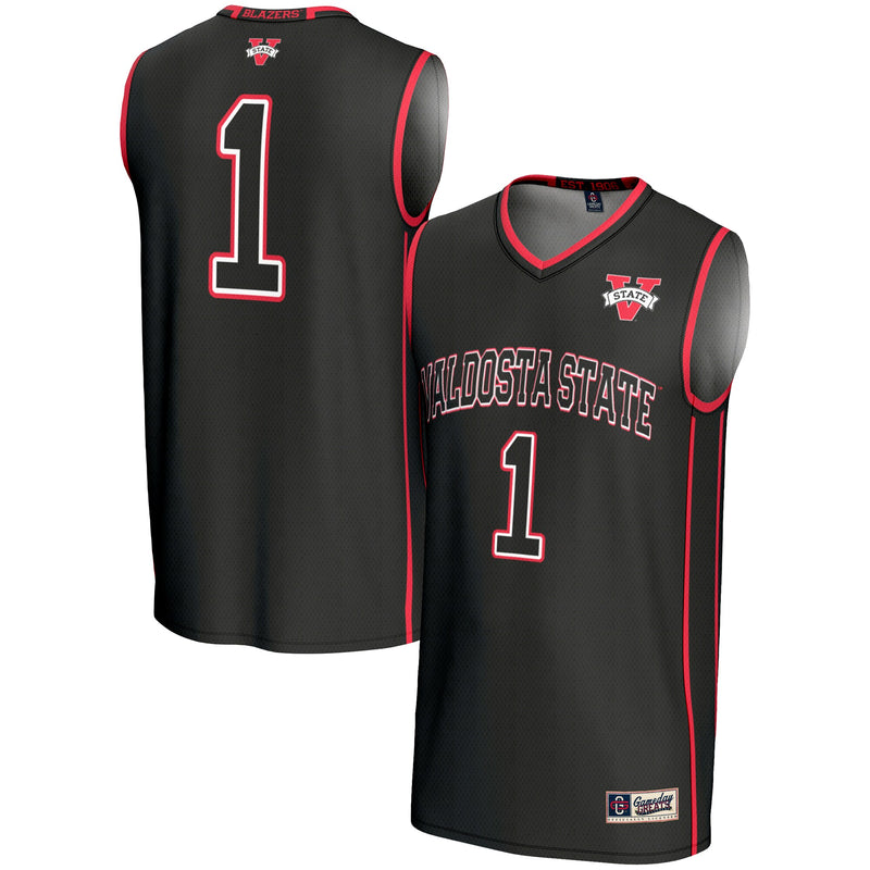 #1 Valdosta State Blazers GameDay Greats Lightweight Basketball Jersey - Black