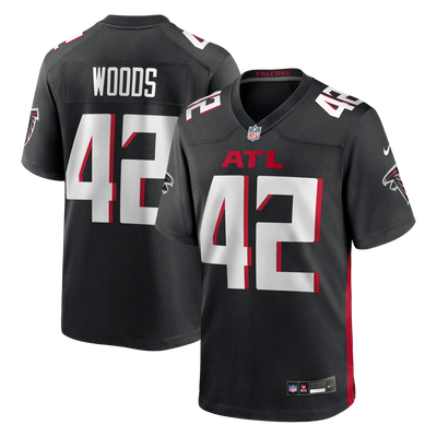 Atlanta Falcons Josh Woods Nike Black Team Game Jersey
