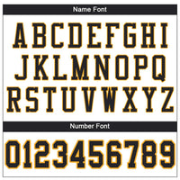Custom White Black-Gold Mesh Authentic Football Jersey